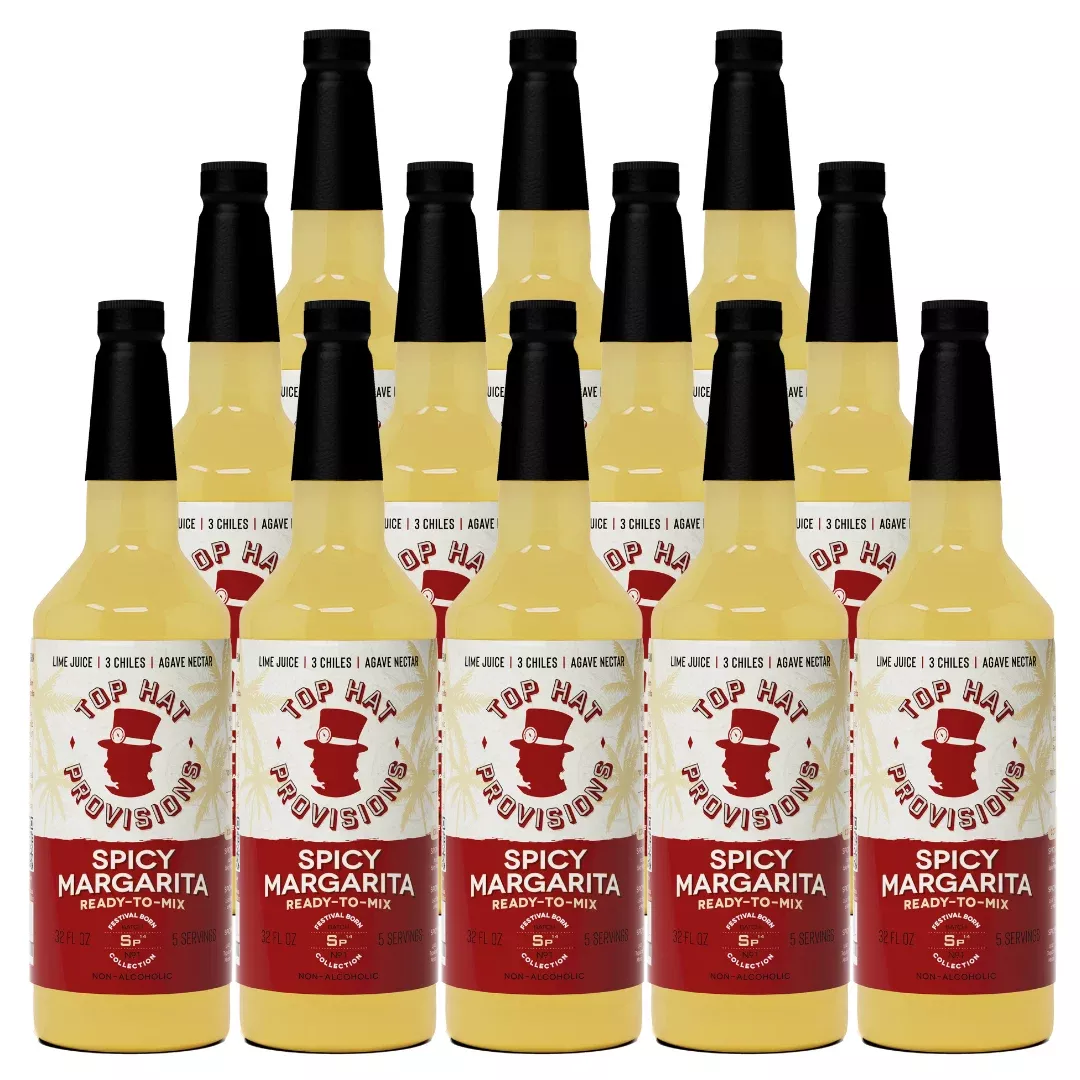 Top Hat Spicy Margarita Mix - 12x32oz case B2B