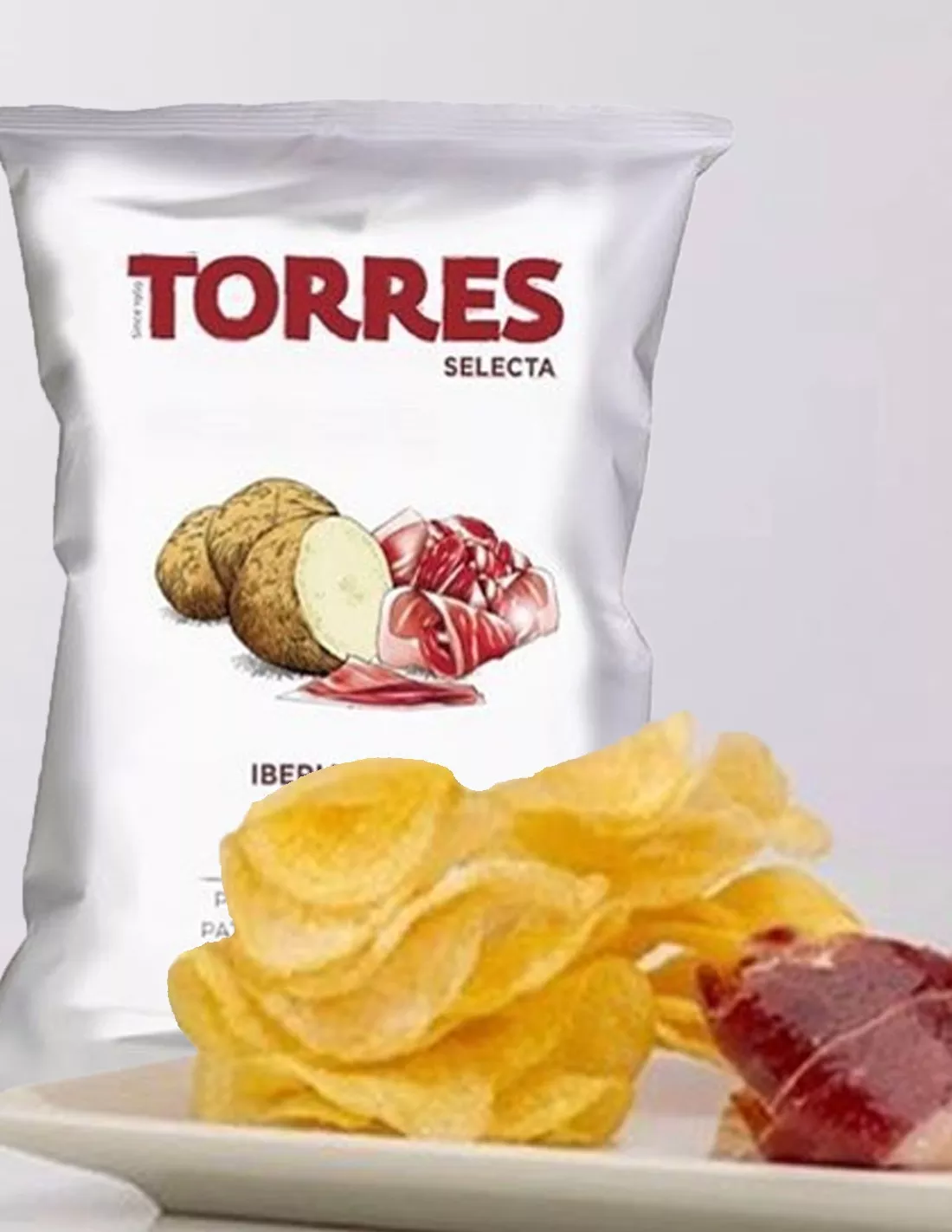 Torres Potato Chips Iberian Ham 4.41oz/125g