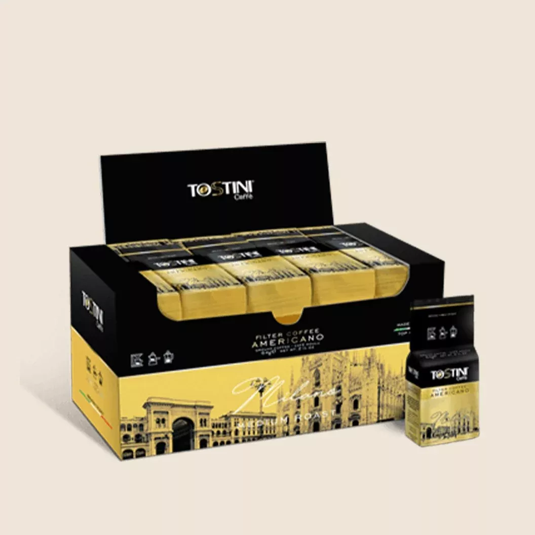 Tostini Milano Ground Coffee 50 packs