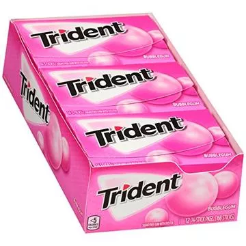Trident Value Pack Bubble Gum 12 Units