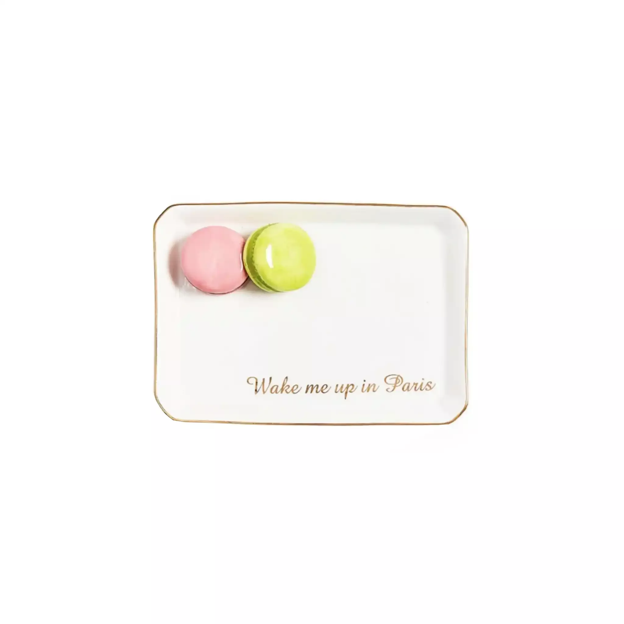 TWO'S COMPANY MACARON TRINKET TRAY