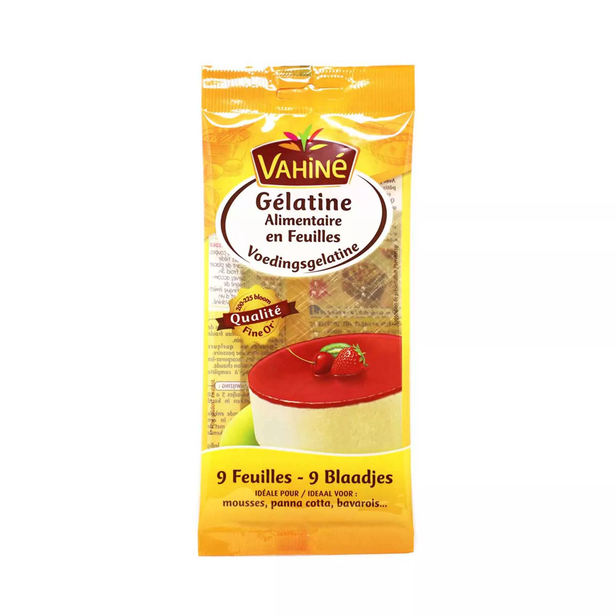 VAHINE GELATIN SHEETS 17g