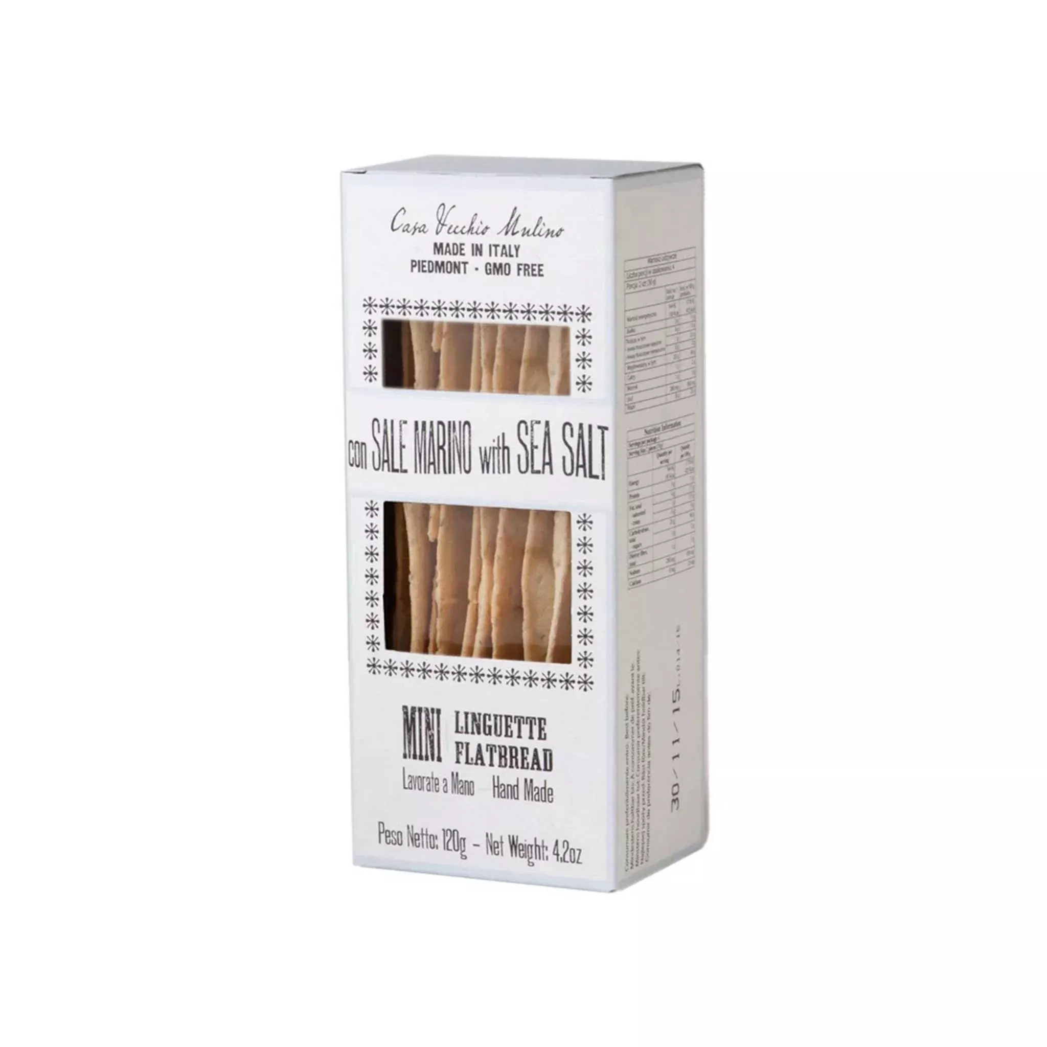 VECCHIO MULINO MINI SEA SALT FLATBREAD 120g