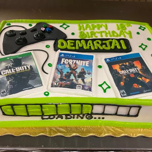 Video Game Sheet Cake