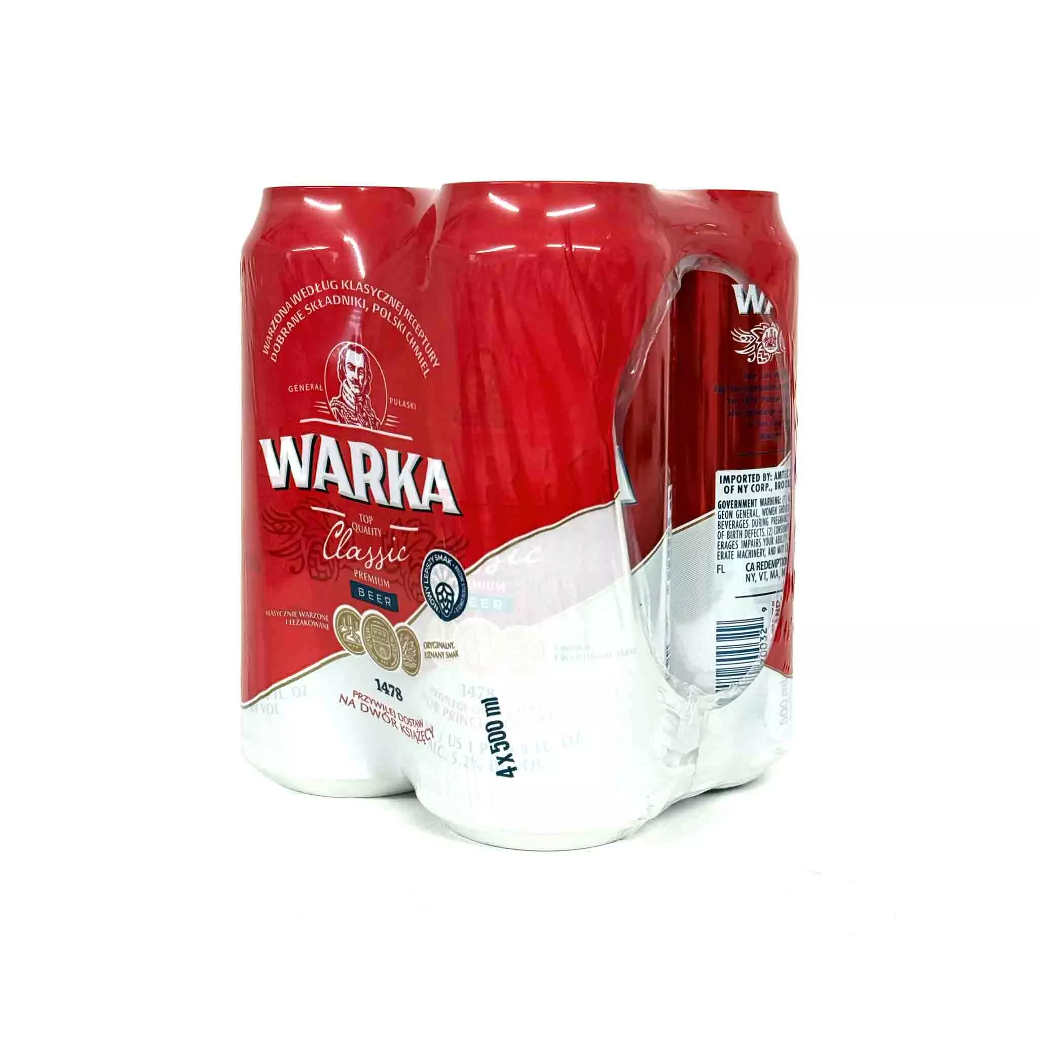 WARKA CLASSIC BEER 500ml 4PACK