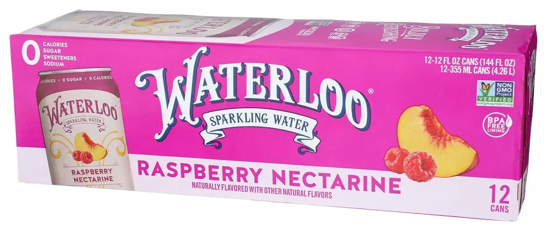 Waterloo Sparkling Raspberry Nectarine 12pk