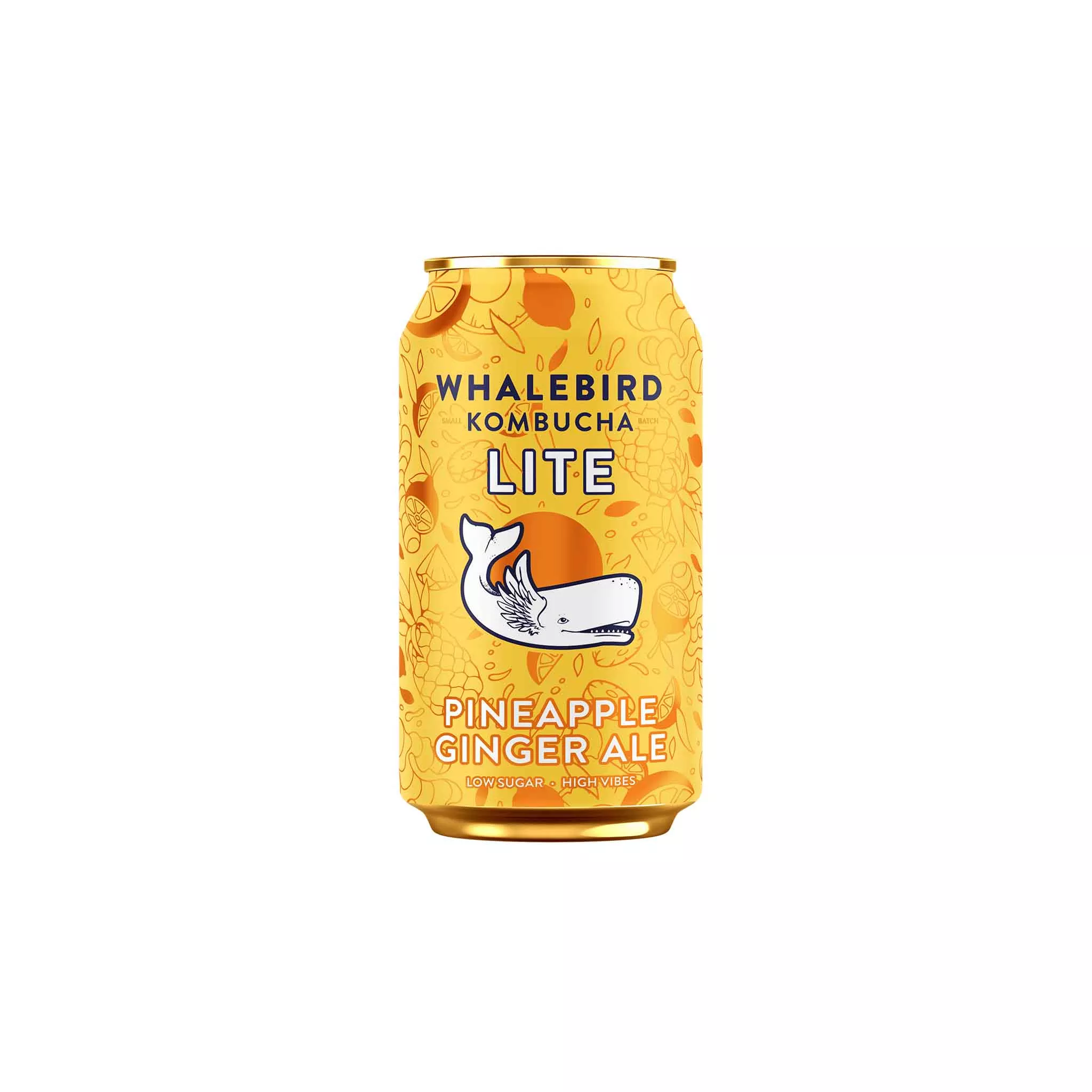 WHALEBIRD PINEAPPLE GINGER ALE KOMBUCHA 12oz