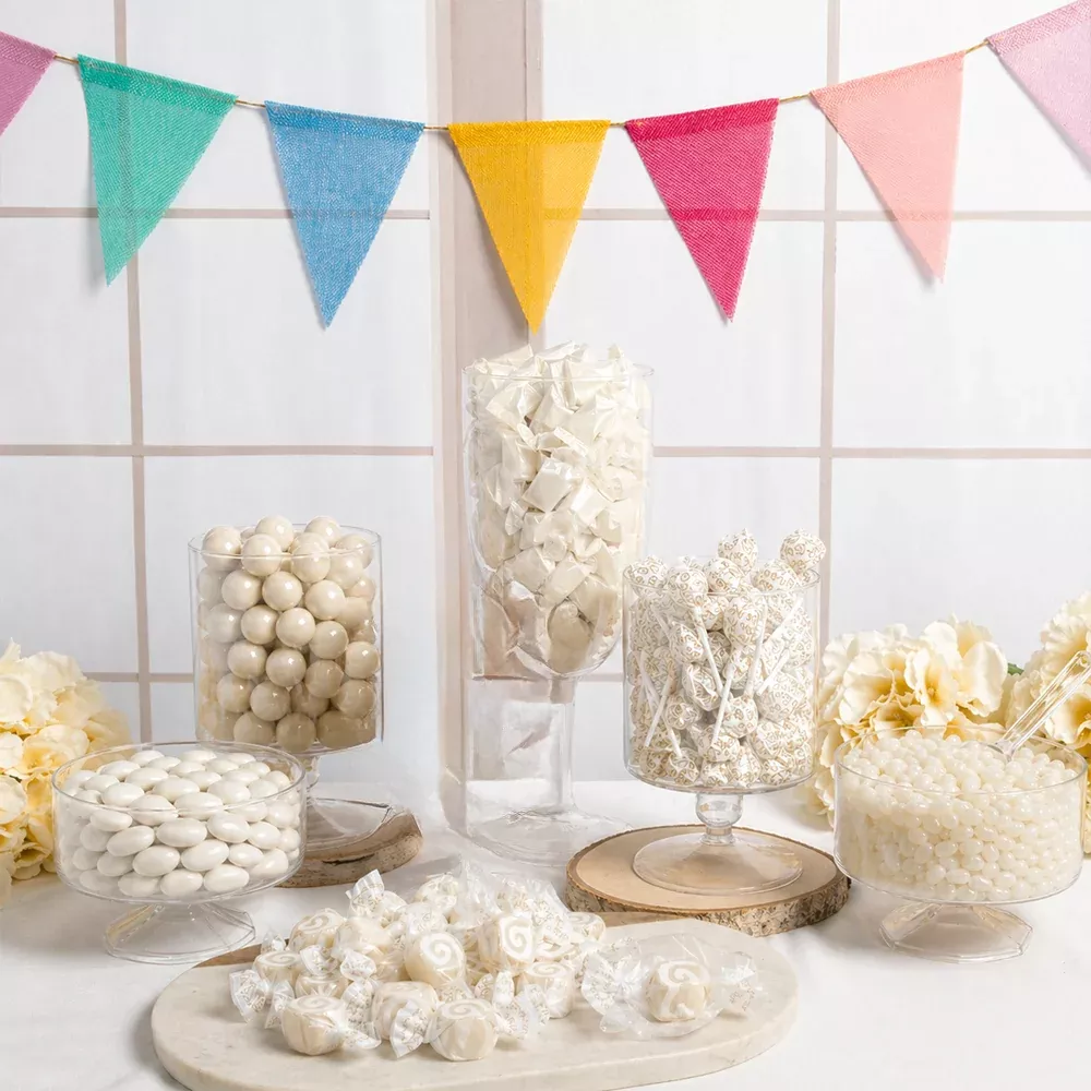 White Non Heat Sensitive Candy Buffet