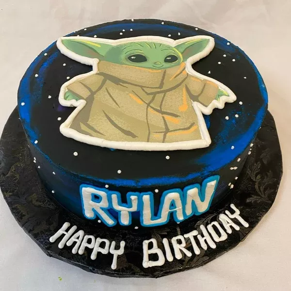 Yoda Edible Image Cake